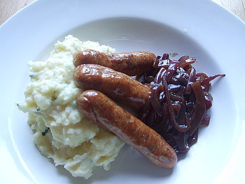 sausage and mash