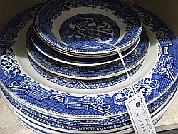 junk company blue plates