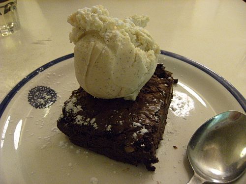 chocolate brownie nom nom nom