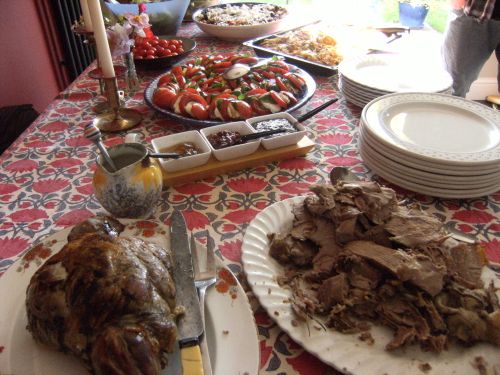 birthday lunch spread