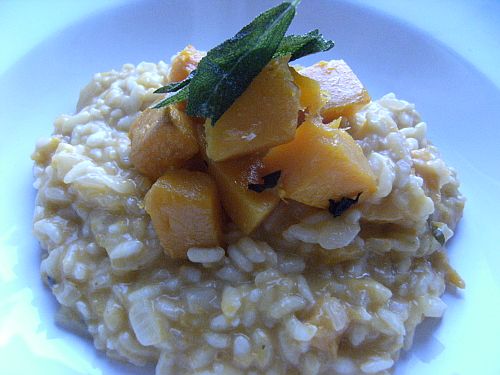 butternut squash risotto first