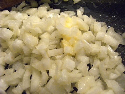 onions and butter frying
