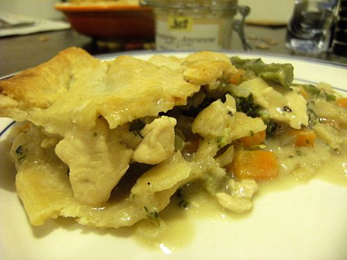 chicken pie slice yum