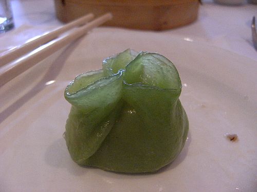 spinach wrapped dimsum