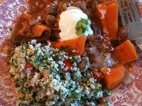 lamb tagine with tabouleh