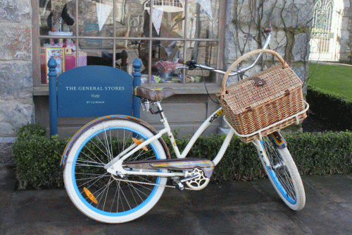 bike outside shop