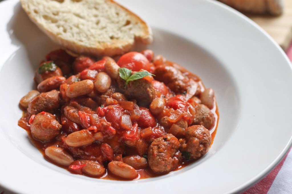 Sausage and Borlotti Bean Stew-2