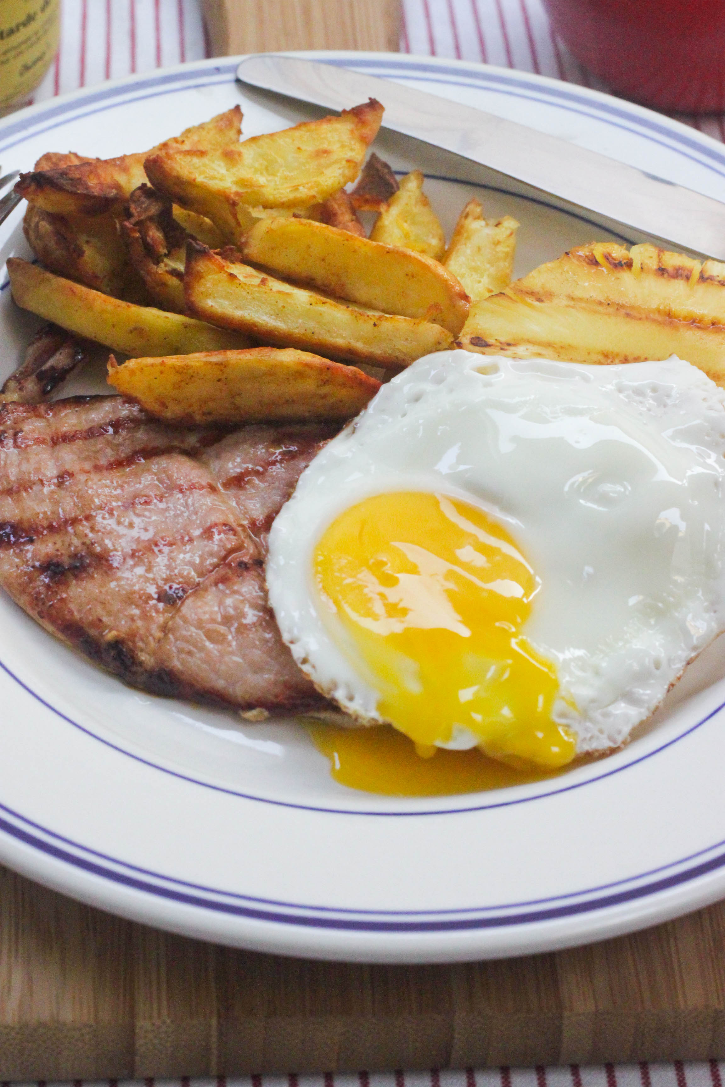 Ham Egg and Chips-8