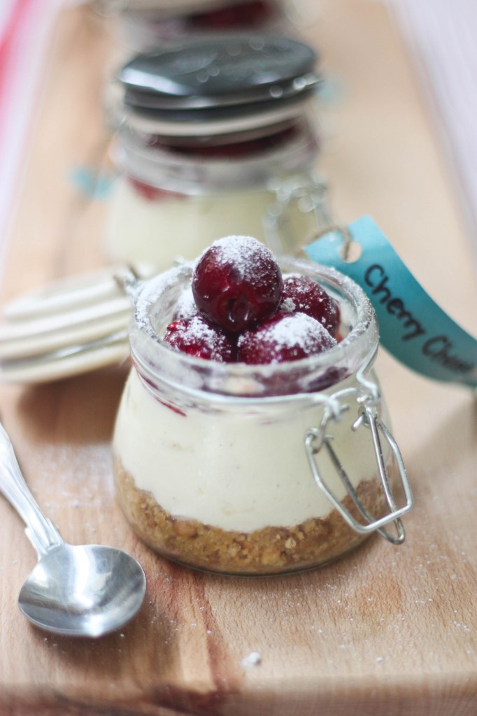 Mini Cherry Cheesecakes