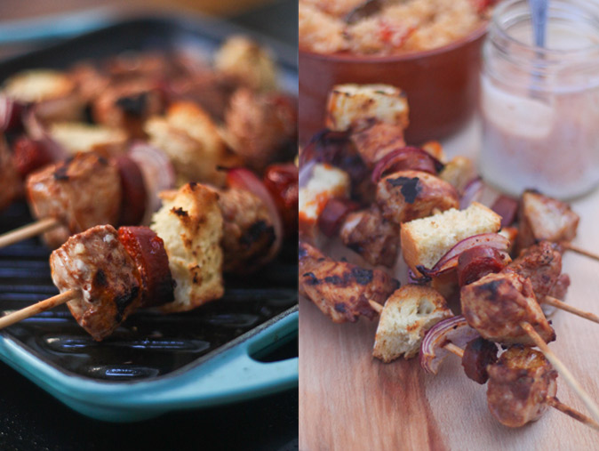 Kebabs-on-skewers